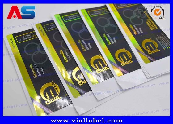 Nhãn dán nhãn Vinyl lá vàng cho Lọ Peptide có thể tiêm Muscle Growth Enanthate